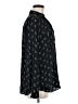 Ann Taylor 100% Polyester Stars Black Long Sleeve Blouse Size M - photo 4
