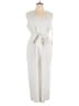 Calvin Klein Stripes Ivory Jumpsuit Size 16 - photo 1