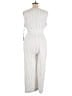 Calvin Klein Stripes Ivory Jumpsuit Size 16 - photo 2