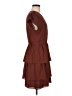 Point Sur 100% Polyester Solid Brown Casual Dress Size 8 - photo 4