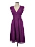 Shein 100% Polyester Hearts Purple Cocktail Dress Size 8 - 10 - photo 1
