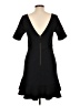 HD in Paris Solid Black Casual Dress Size 10 - photo 2