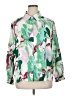Unbranded Print Green Long Sleeve Blouse Size XL (estimated) - photo 1