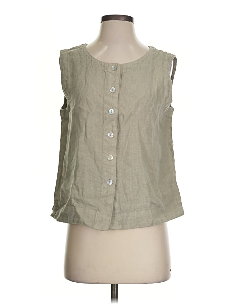 Pre-owned Cut Loose Sleeveless Blouse In Green