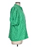 Unbranded Green Short Sleeve Blouse Size L (estimated) - photo 4