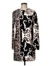 Nanette Lepore Print Black Casual Dress Size 8 - photo 1