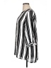 Unbranded 100% Polyester Stripes Silver 3/4 Sleeve Blouse Size XL (estimated) - photo 5