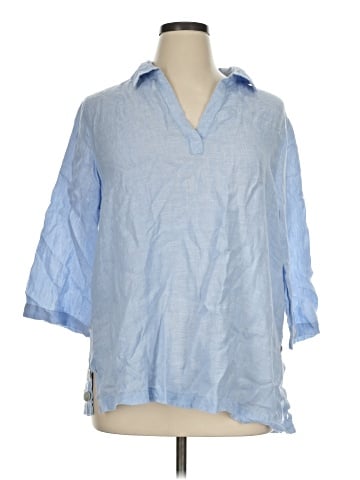 Tahari 3/4 Sleeve Button-Down Shirt (view 1)