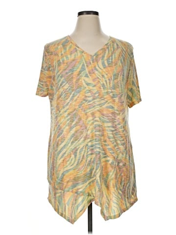 LOGO by Lori Goldstein Short Sleeve Top (view 1)