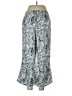 Tahari 100% Linen Paisley Blue Linen Pants Size L - photo 2