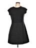 Theory Solid Gray Wool Dress Size L - photo 1