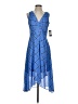 Tommy Hilfiger 100% Polyester Argyle Blue Cocktail Dress Size 4 - photo 1
