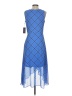 Tommy Hilfiger 100% Polyester Argyle Blue Cocktail Dress Size 4 - photo 2
