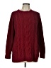 J.Jill 100% Polyester Burgundy Pullover Sweater Size L - photo 1