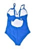 Unbranded Solid Blue One Piece Swimsuit Size XL - photo 2