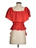 Lulumari 100% Polyester Red Short Sleeve Blouse Size S - photo 2