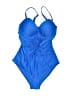 Unbranded Solid Blue One Piece Swimsuit Size XL - photo 1