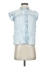 Rails 100% Ramie Blue Sleeveless Button-Down Shirt Size XS - photo 1
