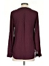 Daniel Rainn 100% Polyester Polka Dots Burgundy Long Sleeve Blouse Size XS - photo 2