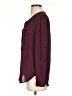 Daniel Rainn 100% Polyester Polka Dots Burgundy Long Sleeve Blouse Size XS - photo 5