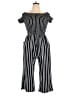 J for Justify Stripes Black Jumpsuit Size XL - photo 1