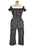 J for Justify Stripes Black Jumpsuit Size XL - photo 2