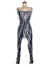 Olivaceous 100% Rayon Graphic Blue Jumpsuit Size M - photo 1