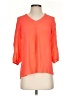 Brixon Ivy 100% Polyester Orange 3/4 Sleeve Blouse Size XS - photo 1