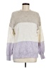 H&M Color Block Purple Pullover Sweater Size M - photo 1