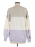 H&M Color Block Purple Pullover Sweater Size M - photo 2