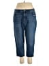 Lane Bryant Solid Blue Jeans Size 16 - photo 1