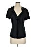 BCBGMAXAZRIA Black Short Sleeve Blouse Size S - photo 1