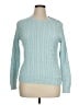 Lauren by Ralph Lauren 100% Cotton Teal Pullover Sweater Size XL - photo 1