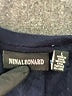 Nina Leonard Color Block White Poncho Size L - photo 7