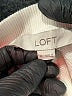 Ann Taylor LOFT 100% Cotton Ivory Sweatshirt Size M - photo 7