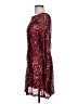 Unbranded 100% Polyester Stars Burgundy Cocktail Dress Size 10 - photo 5