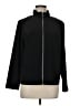 Weekends by Chico's Solid Black Track Jacket Size Med (1) - photo 1