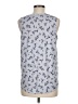 Ann Taylor Silver Sleeveless Blouse Size M - photo 2