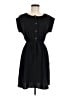 Monteau 100% Polyester Solid Black Casual Dress Size M - photo 1