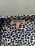 Juicy Couture 100% Polyester Print Blue Long Sleeve Blouse Size M - photo 7