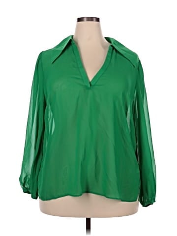 ELOQUII 3/4 Sleeve Blouse (view 1)