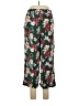Ann Taylor LOFT Floral Green Casual Pants Size M - photo 2
