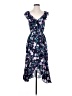 Socialite 100% Polyester Floral Blue Cocktail Dress Size XS - photo 1