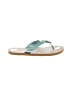 Amanda Blu Teal Flip Flops Size 8 - photo 1