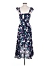 Socialite 100% Polyester Floral Blue Cocktail Dress Size XS - photo 2