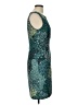 Connected Apparel Graphic Teal Cocktail Dress Size 10 - photo 4