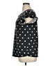 Perfect Peach Polka Dots Black Short Sleeve Top Size XL - photo 5