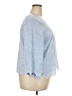 Ann Taylor Blue 3/4 Sleeve Blouse Size XXL - photo 4