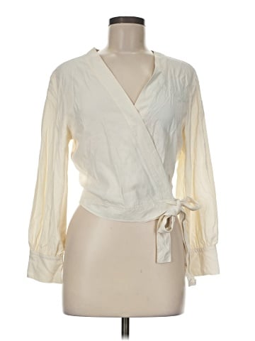 Everlane Long Sleeve Silk Top (view 1)