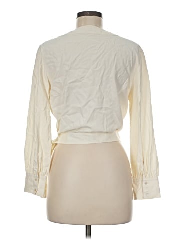Everlane Long Sleeve Silk Top (view 2)